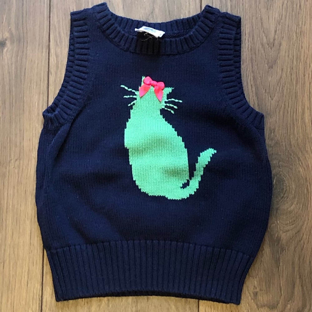 Talbots Kids cat sweater
